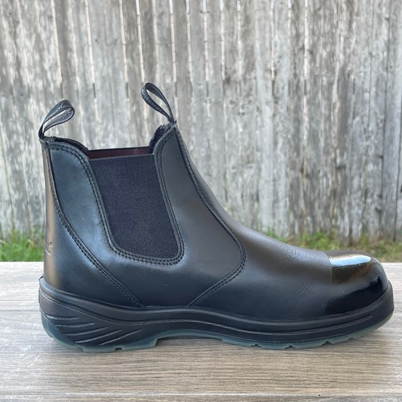 Thorogood Chelsea Work Boots Men 10M Black 804-6134 Composite Safety Toe EH 6" - Picture 6 of 13